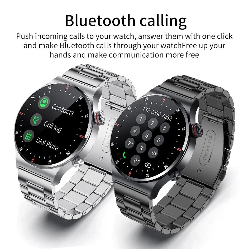 LIGE ECG+PPG Bluetooth Call Smart Watch Men 2024 Sports Smart Bracelet NFC Waterproof Custom Watches Face Men Smartwatch For Men