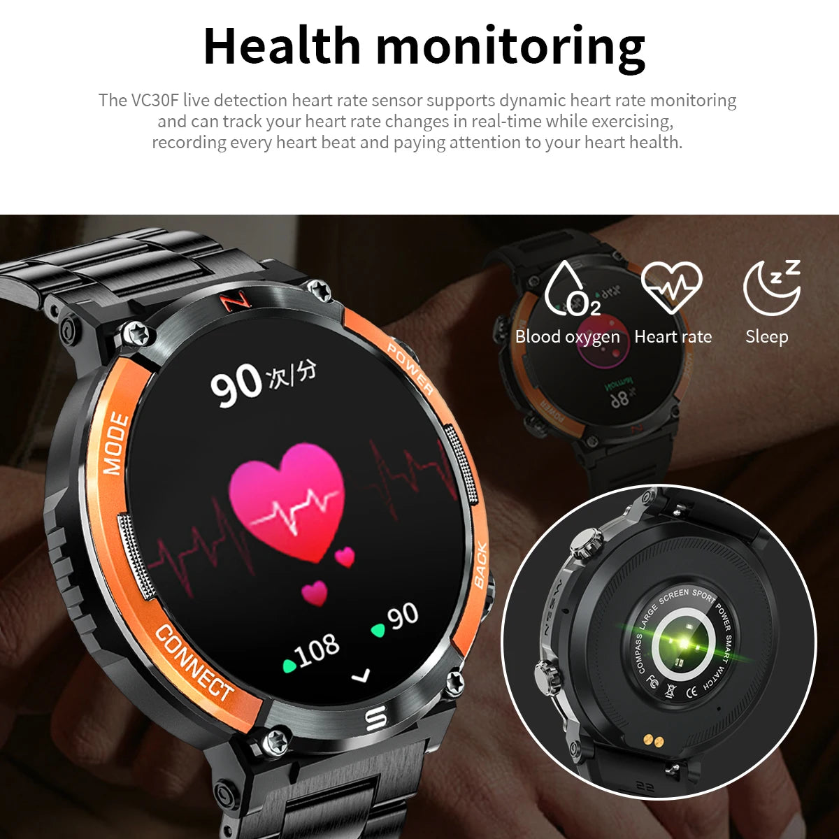 LIGE 2024 Newest Smart Watches Men Sport Digital Smartwatch I68 Waterproof Bluetooth Call Fitness Watch Wristwatches for Mens