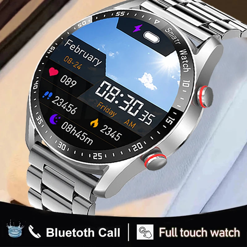 ECG+PPG Smart Watch Men Health monitoring Sport Fitness Trackers IP67 Waterproof 2024 AMOLED Business Smartwatch Bluetooth Call