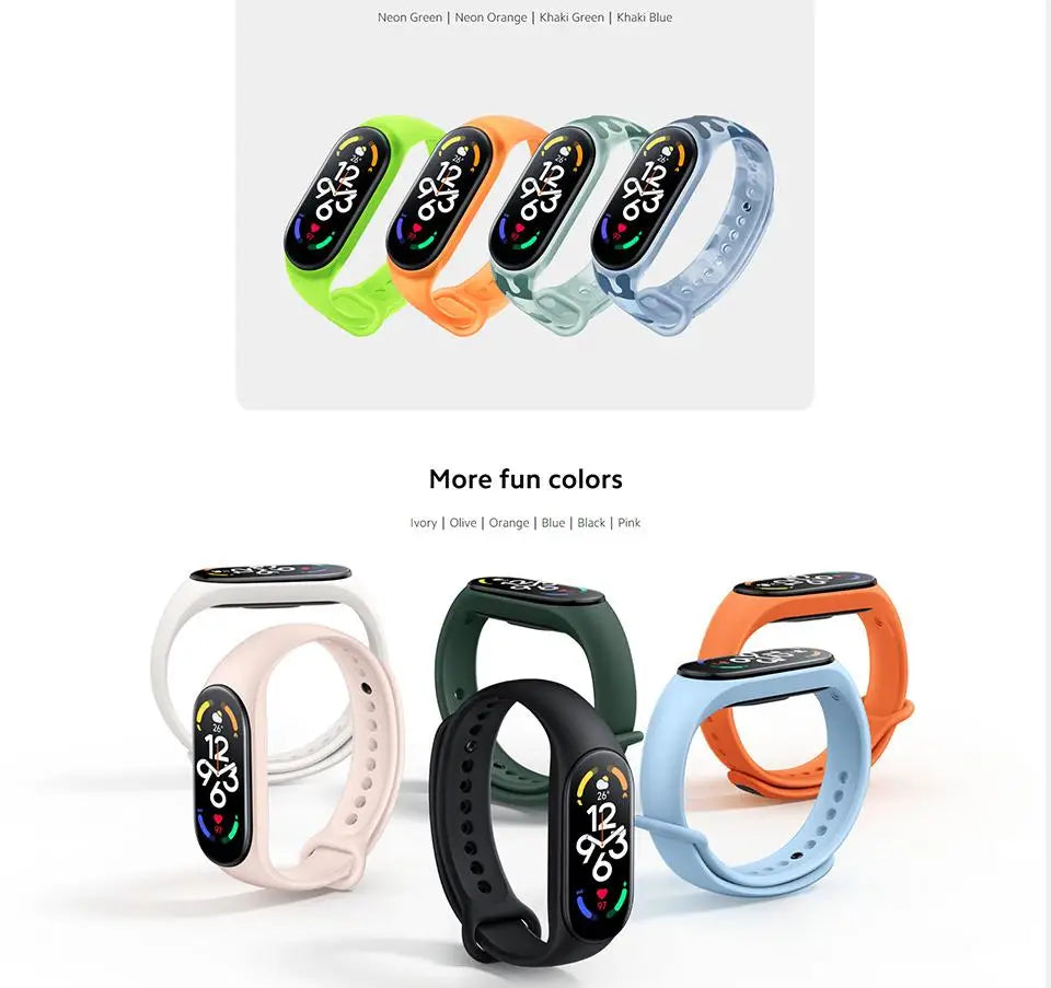 Original Xiaomi Mi Band 7 Smart Watch Bracelet Global Version International Edition Newest! In Stcok Now!