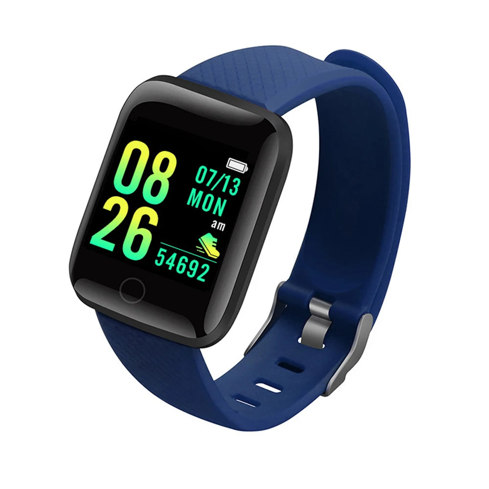 116plus Waterproof Smart Watch Smart Bracelet Step Counting Multi Sport Mode Message Reminder Heart Rate Monitor Blood Pressure