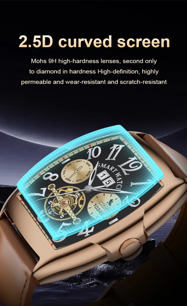 High-end Luxury Smart Watch 2024 Man Smartwatch AW73 Bluetooth Call HD Screen Touchscreen Waerproof For Huawei Xiaomi pk P68 P71