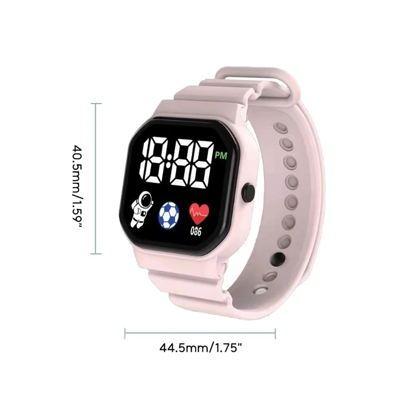 Lightweight Digital Watch LED Sports Watch Students Watch for Boys Girls Gift