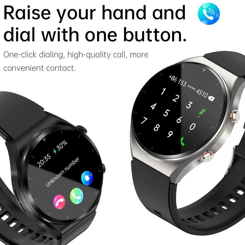 Smart Watch 2024 Bluetooth Call Smartwatch Men Women Blood Sugar Heart Rate Blood Pressure Health IP67 Waterproof Sports Watch